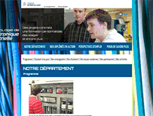 Tablet Screenshot of electronique.cegep-rdl.qc.ca